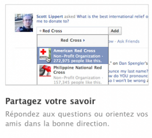Facebook lance son système de questions/réponses 