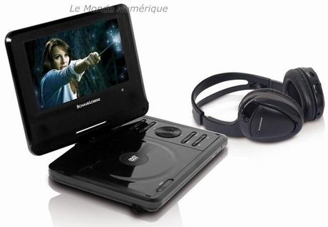 Lecteur DVD portable avec casque sans fil