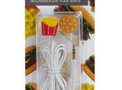 écouteurs goût burger/frites