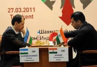 Echecs à Tachkent : Anand 3½-½ Kasimdzhanov