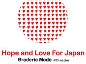 Hope Love Japan braderie mode secours Japon