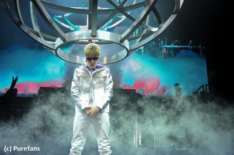 Justin Bieber en concert à Bercy hier ... Les photos exclusives
