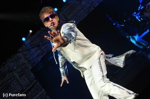 Justin Bieber en concert à Bercy hier ... Les photos exclusives