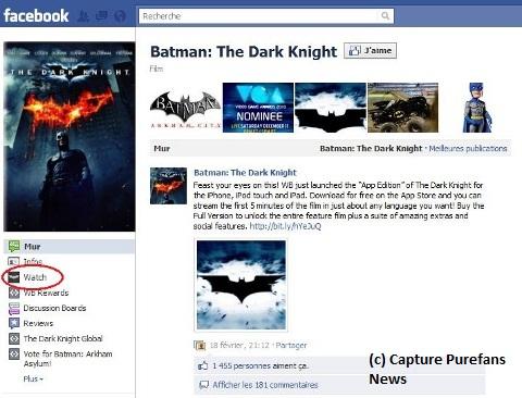 Facebook... Warner Bros va proposer plus de VOD