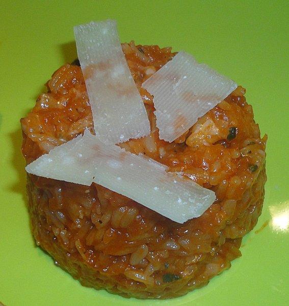 RISOTTO A LA TOMATE ET AU PARMESAN