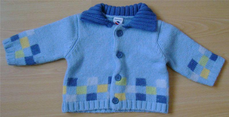 Gilet bleu à col Absorba 6 mois.jpg