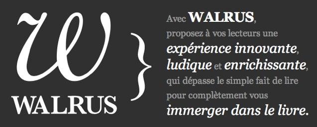 Walrus Books : un nouveau venu dans l’édition numérique indépendante