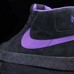 nike sb blazer high qs black varsity purple 3 150x150 Nike SB Blazer High QS Black–Varsity Purple 