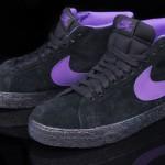 nike sb blazer high qs black varsity purple 4 150x150 Nike SB Blazer High QS Black–Varsity Purple 