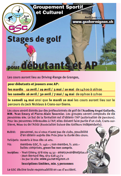 Et si on se mettait au golf?