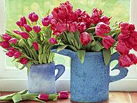 brotchie-lynne-pink-parrot-tulipa-in-blue-vases-with-handle