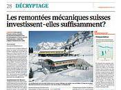 saison d'hiver sauvée l'enneigement mécanique mais freine investissements futurs