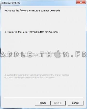 [Tuto] Jailbreak iOS 4.3.1 Untethered par Redsn0w 0.9.6rc9 [Win/Mac]