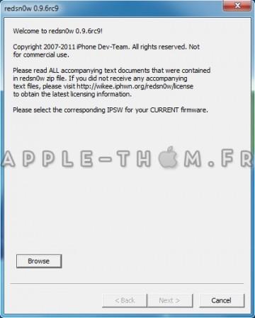 Le Jailbreak Untethered de l’iOS 4.3.1 est disponible via Redsn0w 0.9.6rc9 et PwnageTool 4.3