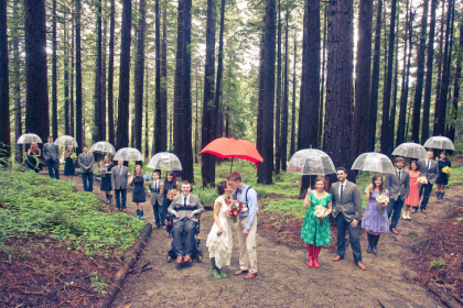 Promenons-nous sous la pluie… {Real Wedding}