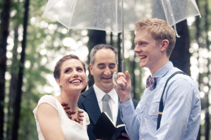 Promenons-nous sous la pluie… {Real Wedding}