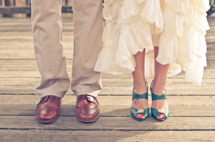 Promenons-nous sous la pluie… {Real Wedding}