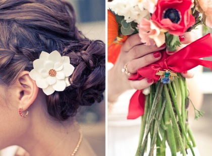 Promenons-nous sous la pluie… {Real Wedding}