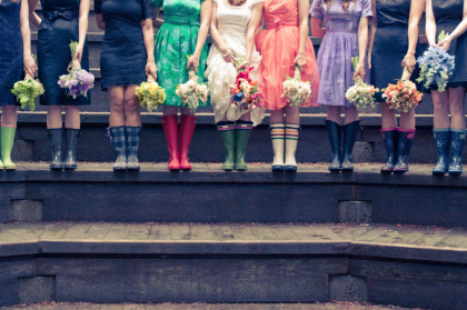 Promenons-nous sous la pluie… {Real Wedding}