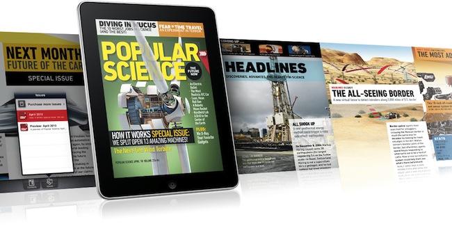 Popular Science : 10 000 abonnés pour la version iPad