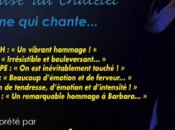 Sympathique hommage Barbara, toute sobriété...