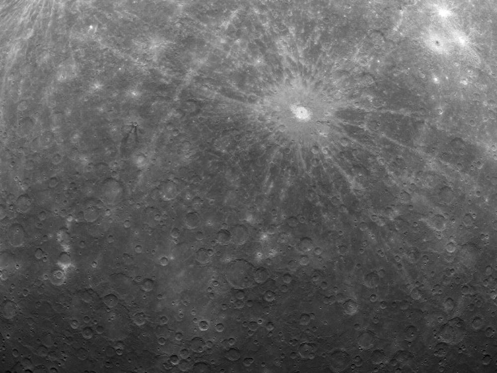 Pôle sud de Mercure photographié par MESSENGER