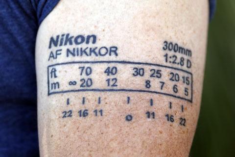 Nikon tattoo Nikon à vie !