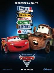 Affiche Cars 2 de Pixar avec Flash et Martin