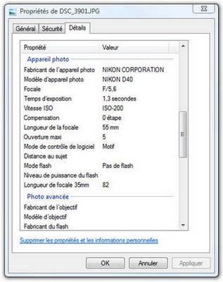 Divers : vous avez dit Exifs ?