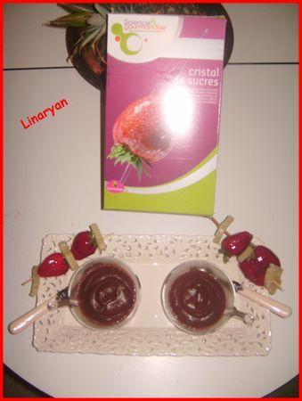 Mousse de chocolat & brochettes de Fruits en coque IMGP0574