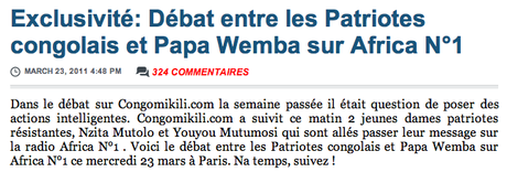 La réussite de la collaboration: R.M COMMUNICATION et CONGOMIKILI