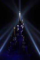 Chateau dans le noir pour le Festival des Moments Magiques Disney à Disneyland Paris