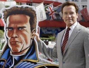 Arnold Schwarzenegger à Cannes pour lancer un dessin animé 