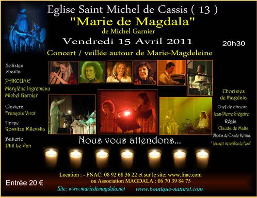 Concert Cassis – Marie de Magdala Vendredi 15 Avril 2011