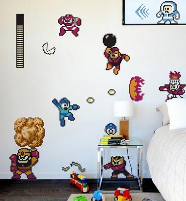 Stickers géants MegaMan de CapCom chez Stickboutik.com