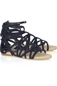 Suede gladiator sandals by Miu Miu