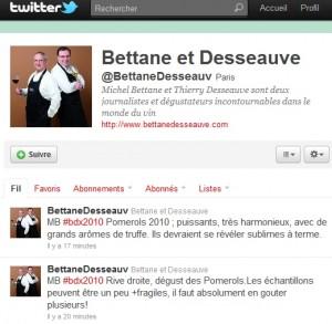 Profil Tweet Bettane & Desseauve