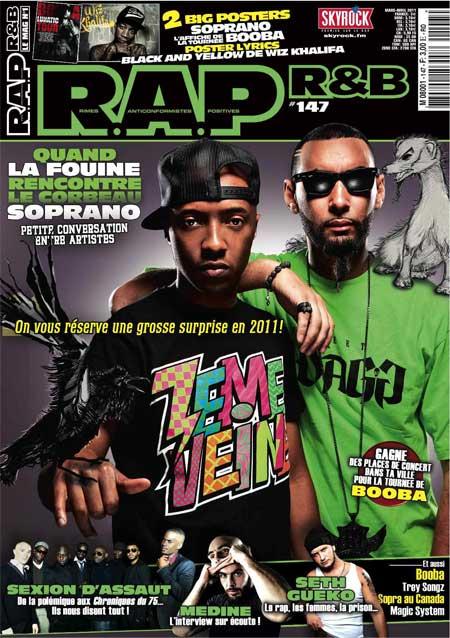 Rap et RNB couverture Soprano La Fouine.