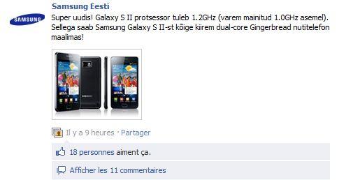 samsung s2 Processeur dual core 1,2Ghz pour la Samsung Galaxy S2 !