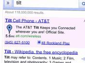 tilt pour Google l’iPhone
