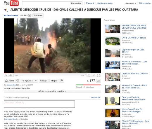 Attention à la désinformation sur le Net : exemple avec une fausse vidéo d’atrocités en Côte d’Ivoire
