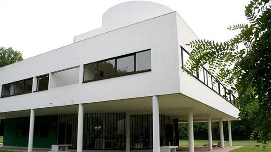 Villa Savoye - Le Corbusier - Vue angle