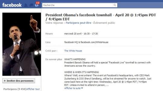obama facebook 540x303 Barack Obama discute sur Facebook