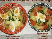Deux variantes salade pommes terre