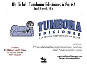 Tumbona ediciones, rencontre avec éditeurs-écrivains, Vivian Abenshushan Luigi Amara. Jeudi avril librairie