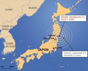 Nouveau tremblement de terre au Japon