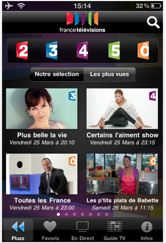 France TV : Pluzz disponible sur iPhone et iPad