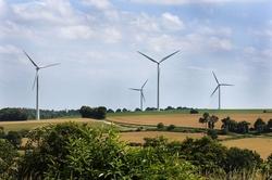 Les éoliennes de Kergrist, dans le Morbihan. Jacques Le Goff