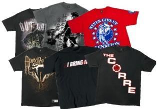 Les tee shirt des stars du catch et de la WWE dans la collection Authentic