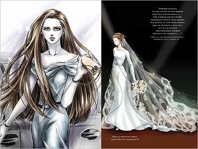 guide officiel de la saga Twilight - robe de mariée de Bella